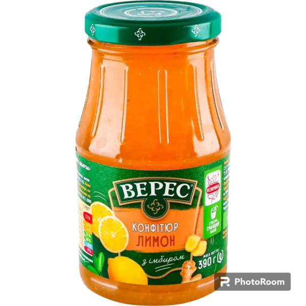 Конфитюр лимонный с имбирем