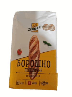Мука  пшеничная высшего сорта 2кг