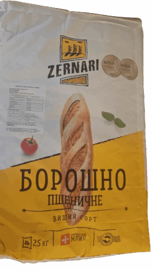 Мука  пшеничная высшего сорта 25кг